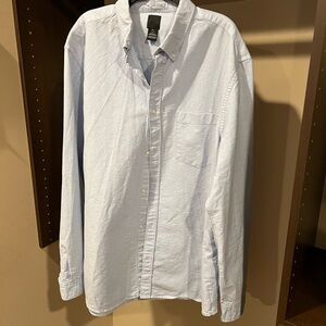 H&M Blue Casual Button Down Shirt with Classic Design